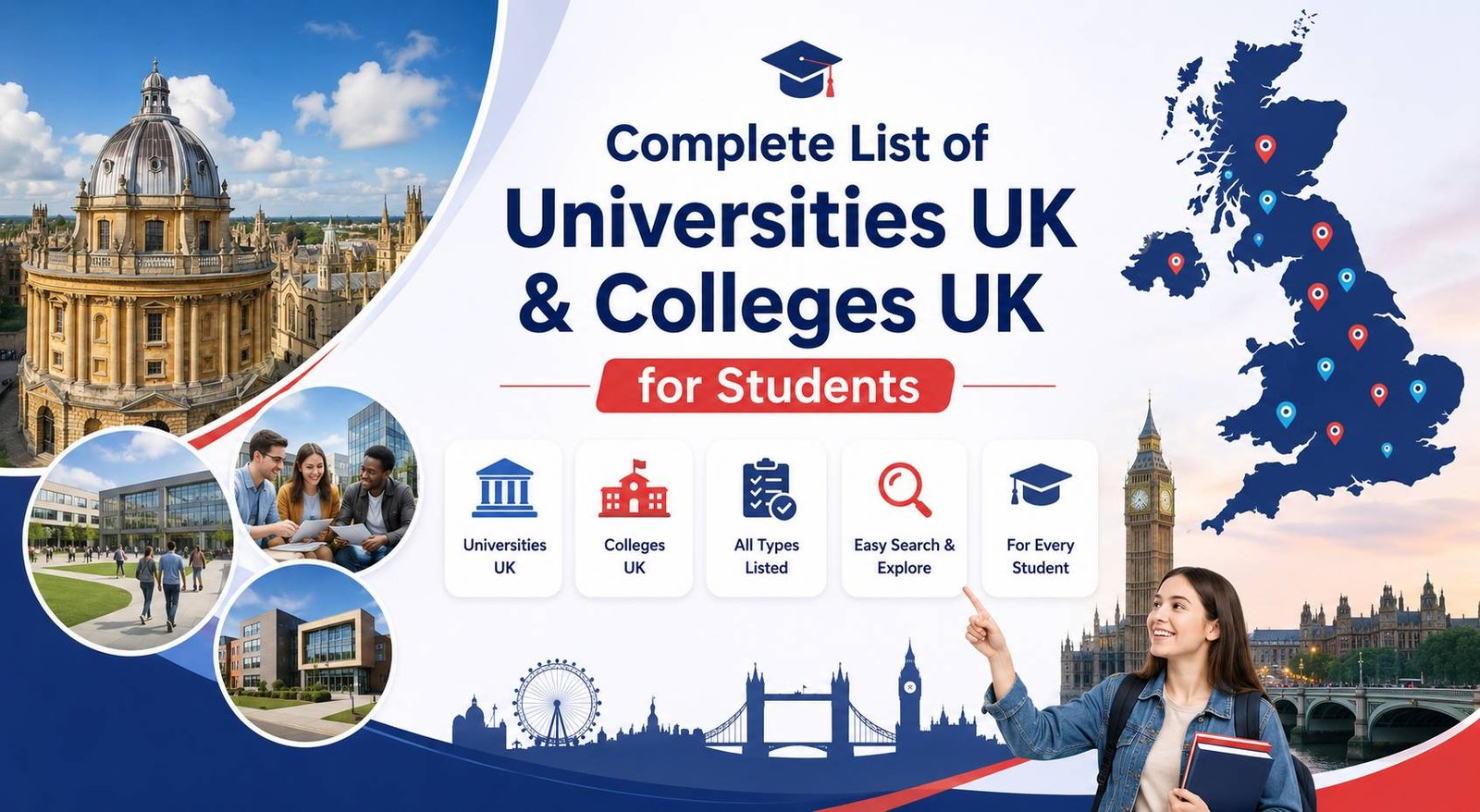 Complete List Of Universities UK And Colleges UK For International Students