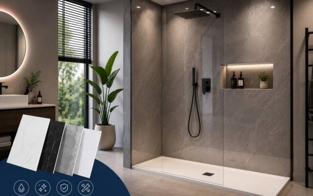 Best shower panel system UK comparison featuring modern waterproof bathroom wall panels