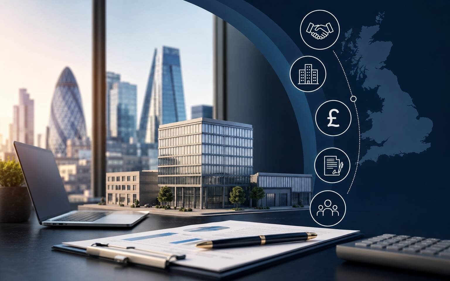 Commercial mortgage broker UK advising a business owner on commercial property finance