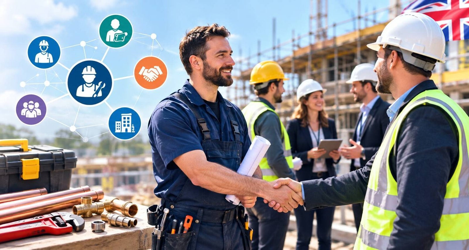 Construction networking for plumbers in the UK